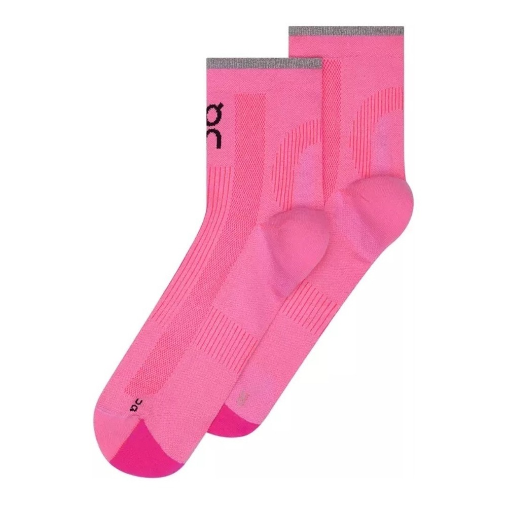 On Cloud Women's Elite Run Sock Mid Raspberry Pink Xsmall 4-6 $28